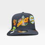 NEW ERA 950 A-FRAME MULTIPLE EMBROIDERED NBA SUPER SONICS SNAPBACK -BLACK