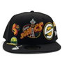 NEW ERA 5950 CUSTOM FITTED-MULTI-LOGO SUPER SONICS / BLACK MULTI
