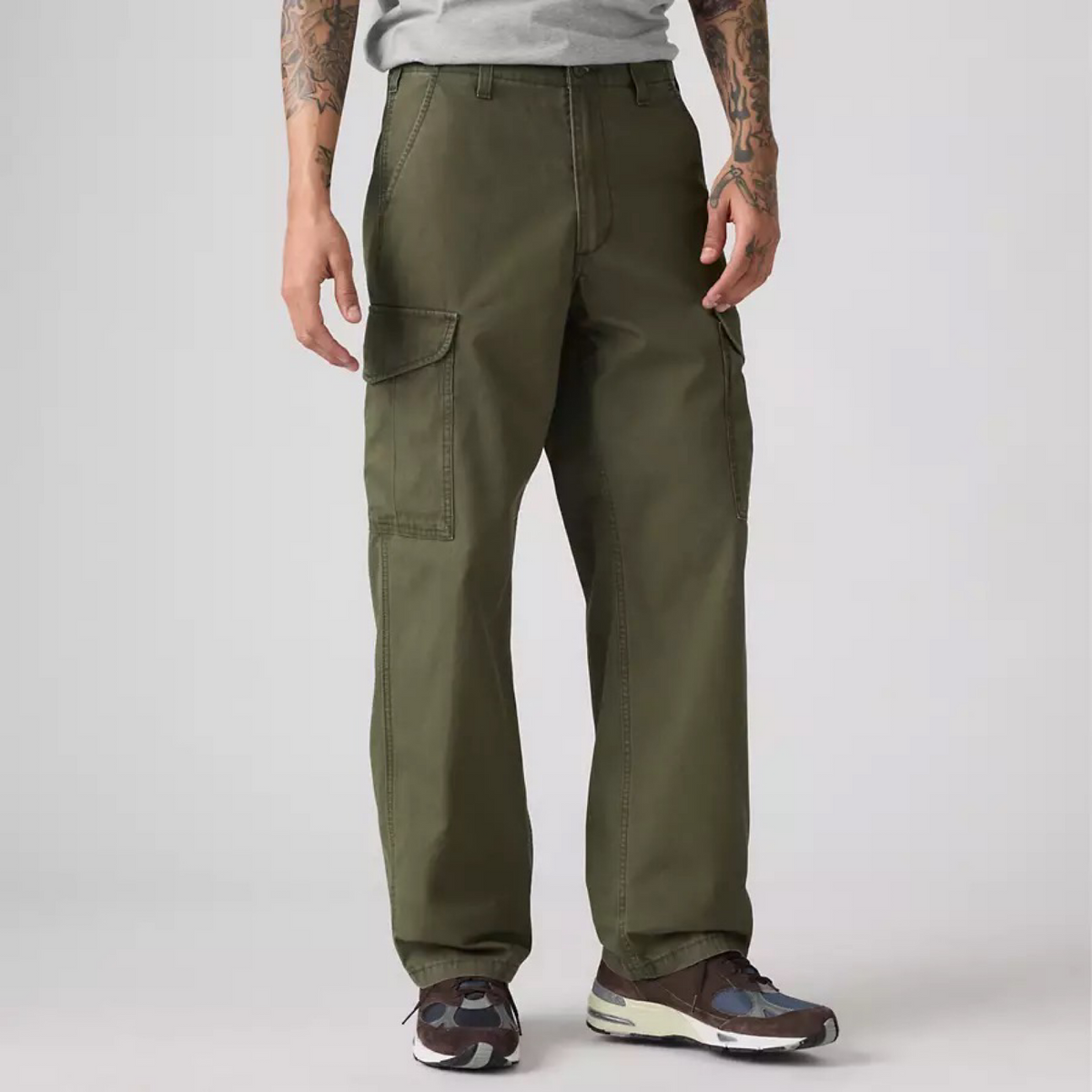 Levis Strauss & Co - XX BAGGY CARGO PANTS Men's-GREEN – Moesports