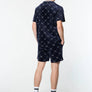 SERGIO TACCHINI COSIMO VELOUR T-SHIRT SHORT SET-Men’s -MARITIME BLUE