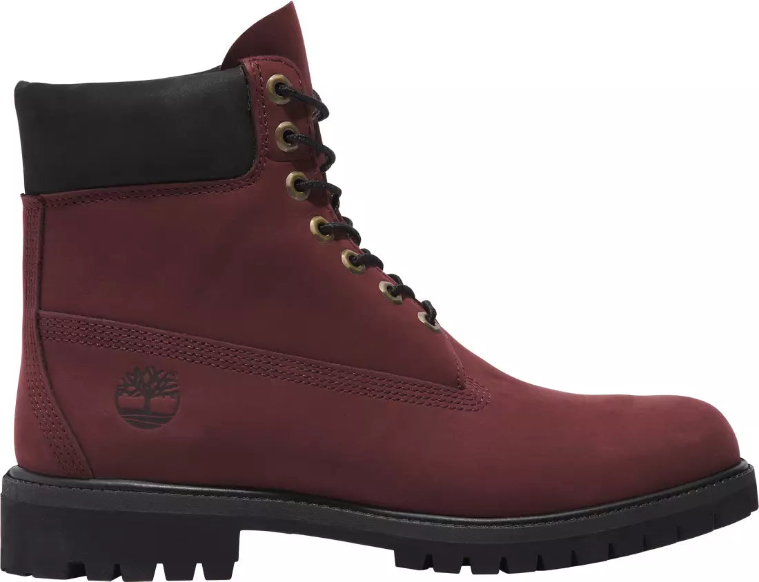 靴 TIMBERLAND 307ST BURGUNDY Timberland® Premium 6-Inch Waterproof Boot for Men in Burgundy