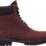 TIMBERLAND PREMIUM 6 IN WATERPROOF BOOT Men’s - BURGUNDY NUBUCK C60