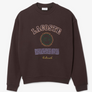 LACOSTE LOOSE-FIT HERITAGE EMBROIDERY FLEECE SWEATSHIRT -Men’s-BROWN-SKB