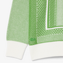 LACOSTE TENNIS COURT GRAPHIC SWEATER -Men’s-GREEN -NPA/WHITE