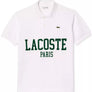 LACOSTE - FLOCKED PIQUE PARIS POLO SHIRT Men’s - WHITE-001