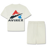 AVIREX STACKED LOGO SHORT SET- Men’s -WHITE