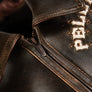 PELLE PELLE UNRIVALED ANNIVERSARY 1978 LEATHER JACKET Men’s -BROWN ABRASION /BROWN /GOLD /IVORY