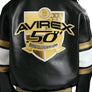 AVIREX 50TH GOLD KICK-OFF LEATHER JACKET Men’s -BLACK GOLD
