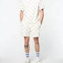 SERGIO TACCHINI COSIMO VELOUR T-SHIRT SHORT SET-Men’s -GARDENIA