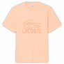 LACOSTE PRINTED COTTON CREW NECK T-SHIRT Men’s -LIGHT PINK -BIG