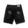 MIXED EMOTION Black "ME" Rhinestone Denim Shorts