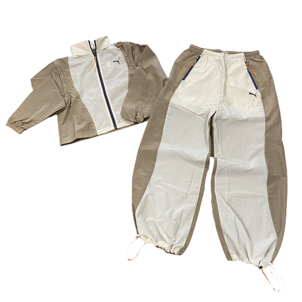 Puma DARE TO MODULAR WINDBREAKER TRACKSUIT WOMEN 's -ALPINE SNOW-OAK B