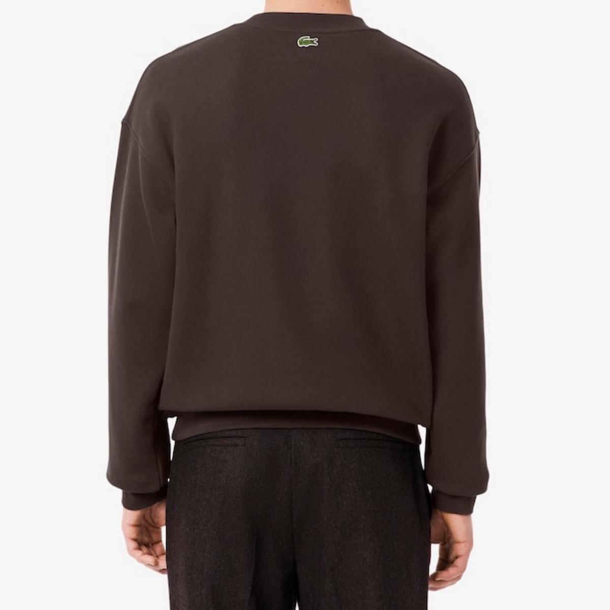 LACOSTE　スウェット　新品 LACOSTE LOOSE-FIT HERITAGE EMBROIDERY FLEECE SWEATSHIRT -Men's