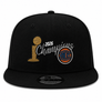 NEW ERA 950 CHAMPIONS 2026 NEW YORK KNICKS CLASSIC LOGO SNAPBACK-BLACK