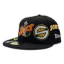 NEW ERA 5950 CUSTOM FITTED-MULTI-LOGO SUPER SONICS / BLACK MULTI