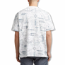 G-Star RAW AOP RELAXED R T TEE Men’s-MILK BOAT BLUEPRINT