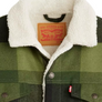 Levis Strauss & Co TRUCKER SHERPA JACKET Men’s -GREEN BLACK