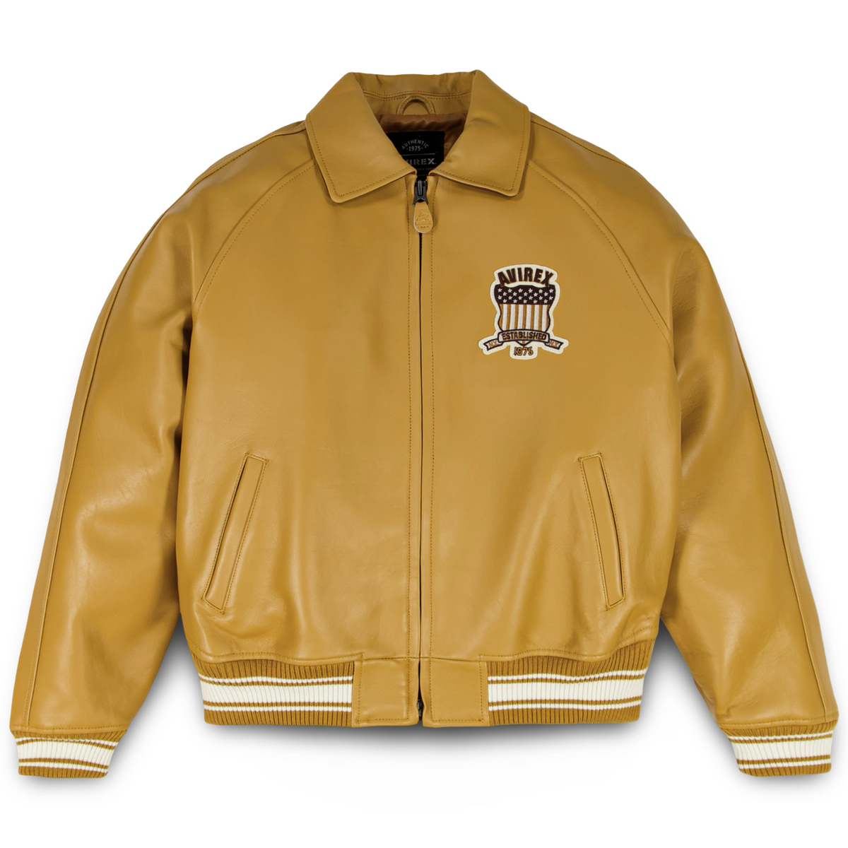 AVIREX ICON LEATHER X TIMBERLAND JACKET Men's -DK WHEAT – Moesports