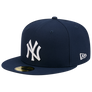 NEW ERA 5950 CUSTOM FITTED-NEW YORK YANKEE/COLOR BASIC / NAVY WHITE