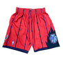 MITCHELL & NESS - NBA SWINGMAN ROAD -SHORTS RAPTORS -1998 MENS -RED RAPTOR
