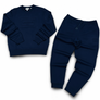 LACOSTE EMBOSSED FLEECE SWEATSHIRT CREWNECK SWEATSUIT -Men’s / NAVY BLUE