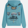 SCOTCH & SODA FRONT AND BACK ARTWORK REGULAR HOODIE MEN’S /ADRIATIC BLUE