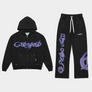 GODSPEED RAW IMPORT SWEATSUIT- BLACK/BLUE