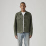 Levis Strauss & Co TRUCKER JACKET HARD DENIM Men’s -GREEN