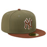 NEW ERA 5950 CUSTOM FITTED- 2T COLOR PACK NEW YORK YANKEE/ GREEN /BROWN
