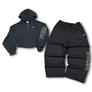 Puma STREET GLAM BEDAZZLED HOODIE SWEATSUIT WOMEN ’s -PUMA BLACK