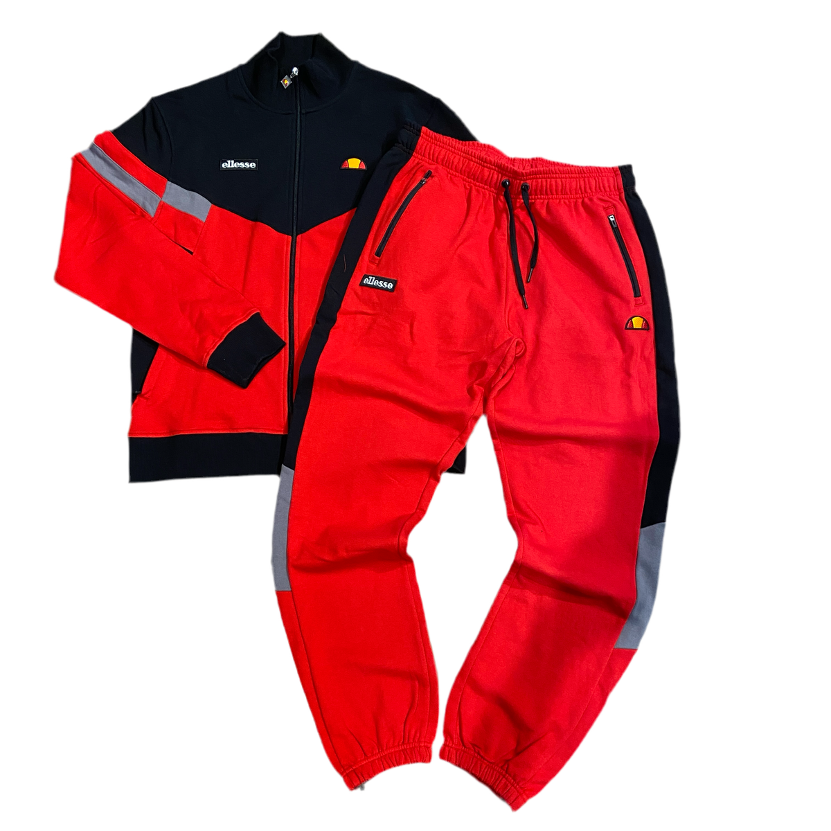 Ellesse VARESIE TRACKSUIT Men's -RED/BLACK (825) – Moesports
