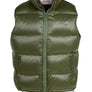 Schott N.Y.C NYLON DOWN FILLED VEST MENS -OLIVE