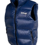 Schott N.Y.C NYLON DOWN FILLED VEST MENS -ROYAL BLUE/NAVY