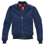Schott N.Y.C NYLON FLIGHT JACKET SATIN MA -1 MENS- NAVY