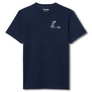 LACOSTE ULTRA DRY PRINTED TENNIS CREW NECK T-SHIRT Men’s -NAVY BLUE-166
