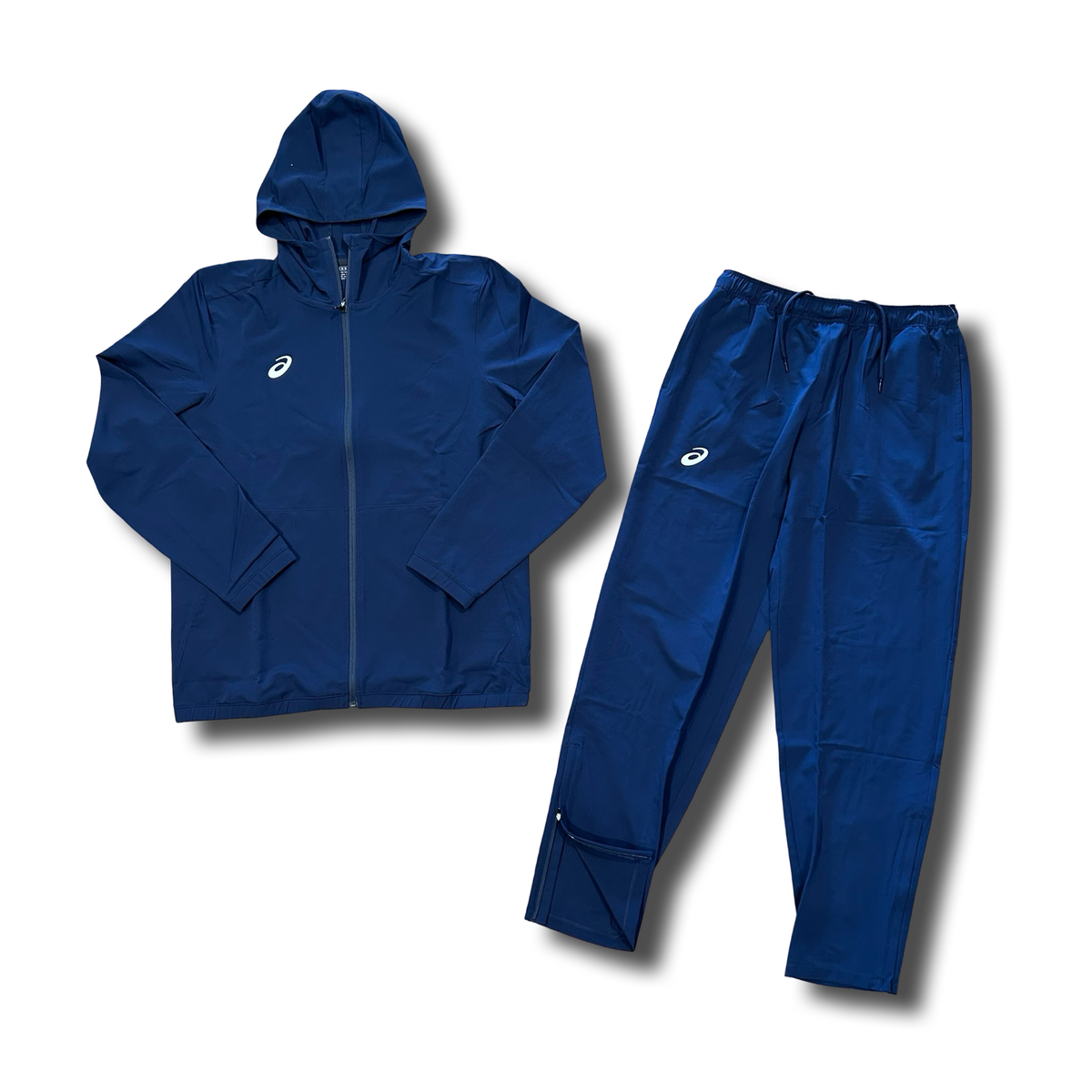 ASICS TEAM WOVEN HOODIE TRACKSUIT- Men's-NAVY BLUE – Moesports