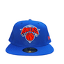 NEW ERA 5950 CLASSIC LOGO -NEW YORK KNICKS - ROYAL BLUE ORANGE