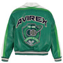 AVIREX 75-25 GRAND SLAM LEATHER JACKET Men’s -VERDANT/VERDOYANT GREEN