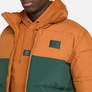 TIMBERLAND INSULATED PUFFER JACKET Men’s -LEATHER BROWN /DARK FOREST GREEN