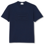 LACOSTE EMBROIDERED COTTON CREW NECK T-SHIRT Men’s -NAVY BLUE-166