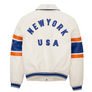 AVIREX NEW YORK KNICKS LEATHER JACKET Men’s -SNOW WHITE /BLANCHE