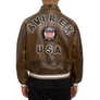 AVIREX ICON LEATHER JACKET Men’s -VINTAGE BROWN/MARRON
