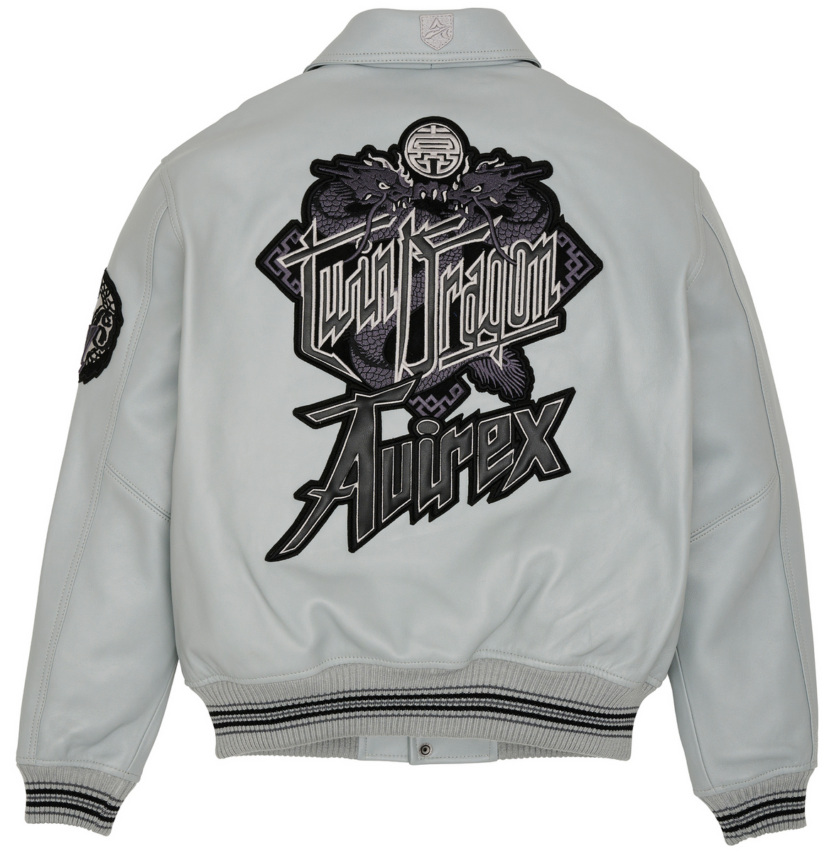 AVIREX DRAGON LEATHER JACKET Men's -ROLLS ROYCE GREY – Moesports