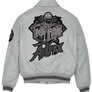 AVIREX DRAGON LEATHER JACKET Men’s -ROLLS ROYCE GREY