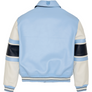 AVIREX CAROLINA BLUE LEATHER JACKET Men’s -BLUE BEBE