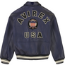 AVIREX ICON LEATHER JACKET Men’s -NAVY BLUE