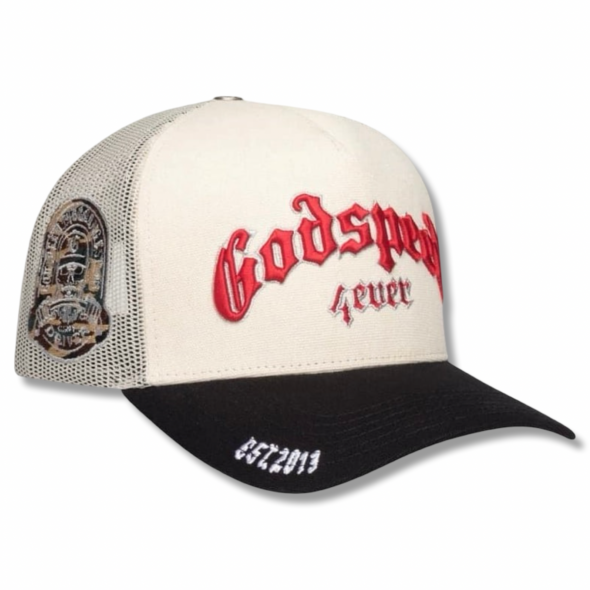 Godspeed Forever Trucker Hat- White/black – Moesports