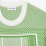 LACOSTE TENNIS COURT GRAPHIC SWEATER -Men’s-GREEN -NPA/WHITE