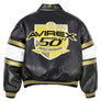 AVIREX 50TH GOLD KICK-OFF LEATHER JACKET Men’s -BLACK GOLD
