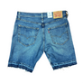 Levis Strauss & Co 412 SLIM RIPPED JEANS SHORTS Men’s -Blue wash